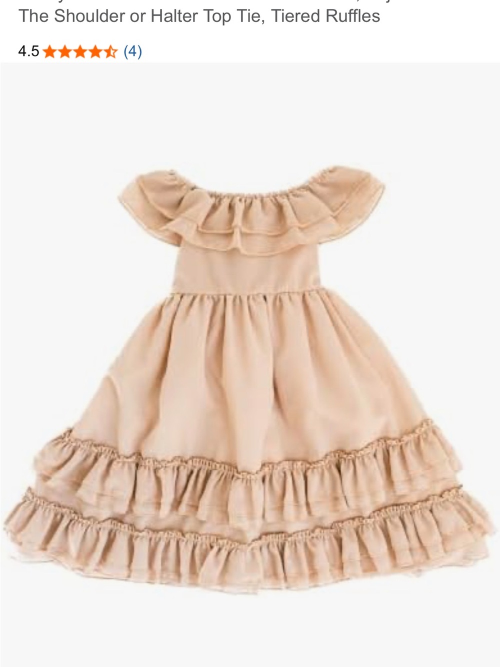 Baileys Blossoms Nellie Ruffle Off-Shoulder Dress